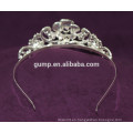 Nueva corona nupcial cristalina de la tiara de la boda del Rhinestone del diseño de la venta caliente